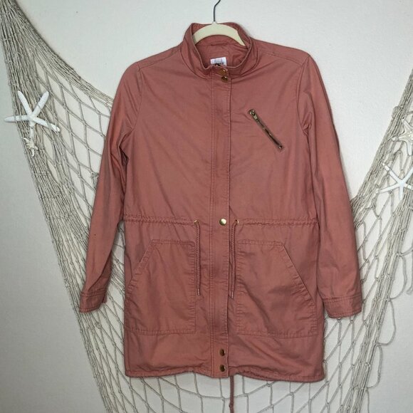 FOREVER 21 Girls Dusty Coral Full Zip Jacket 13/14 - Picture 8 of 8